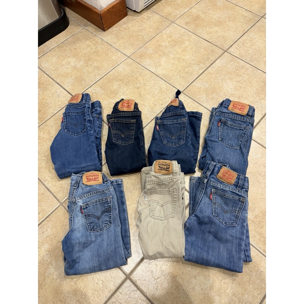 Levi's Little Boys LOT Various Fit Performance Jeans One 2T, Six 3T